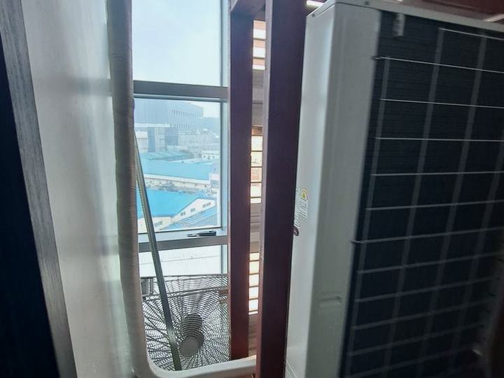 실외기실 갤러리창 환풍기 시공 시공 전